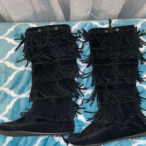 Minnetonka leather boots